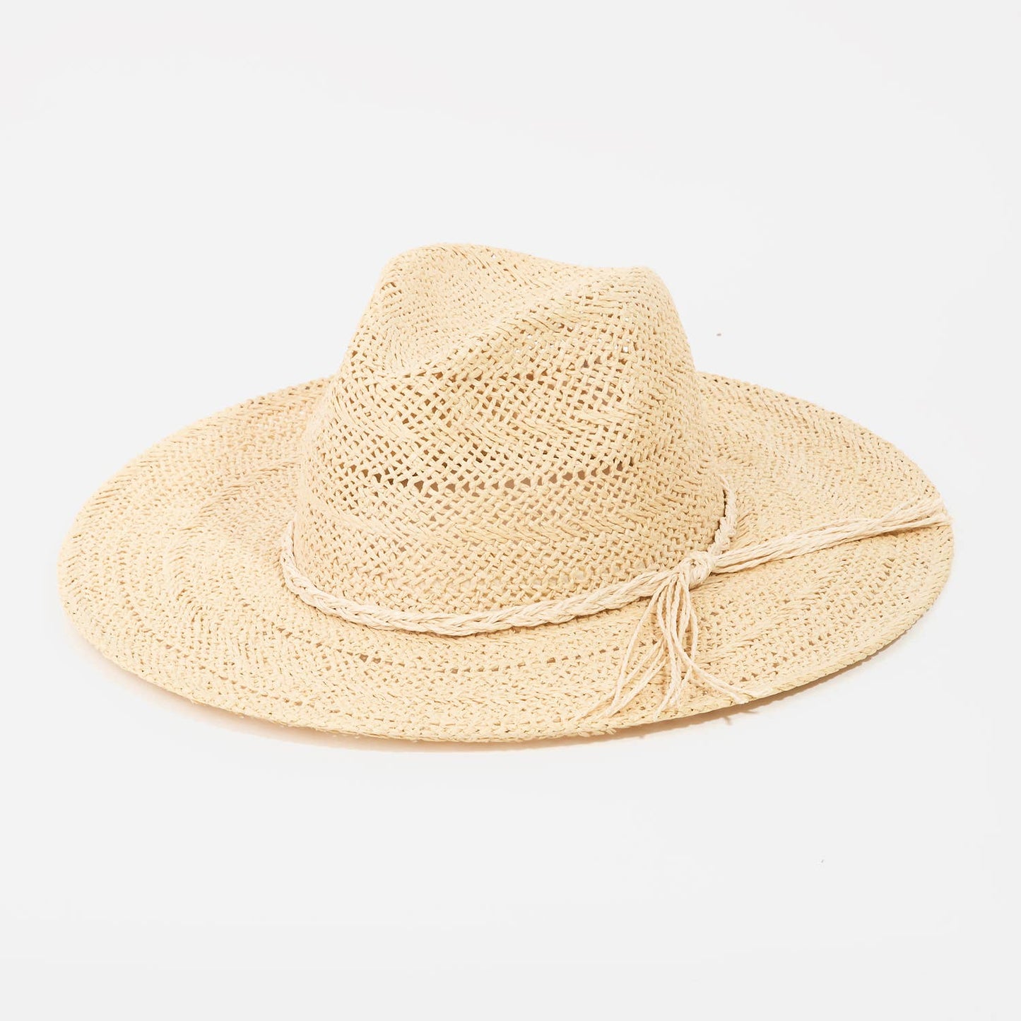 Braided Rope Band Straw Hat