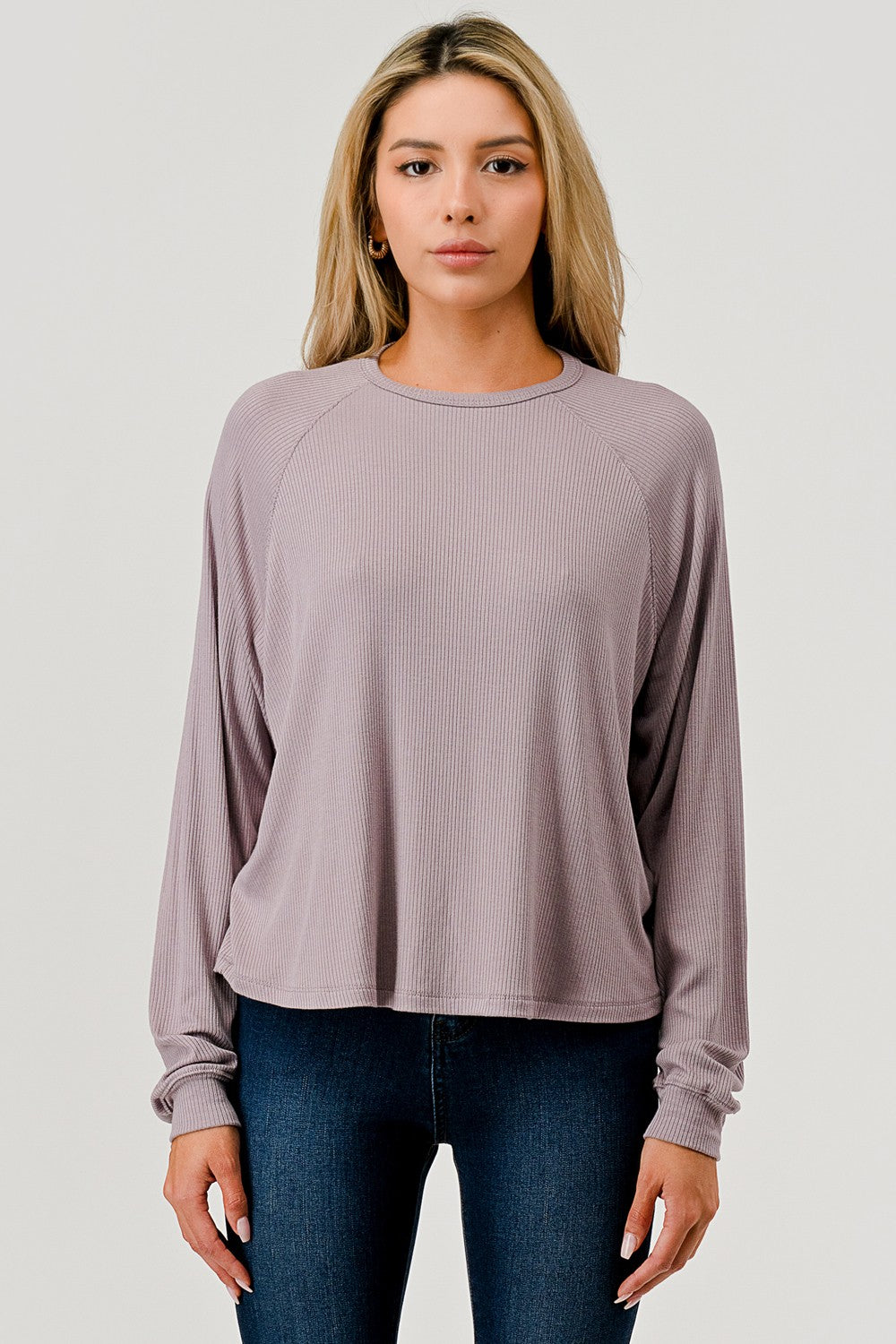 Loose Fit Long Sleeve Raglan Top