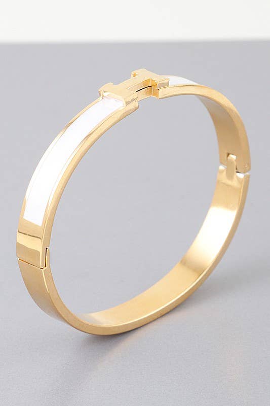 Bright H Cuff Bracelet