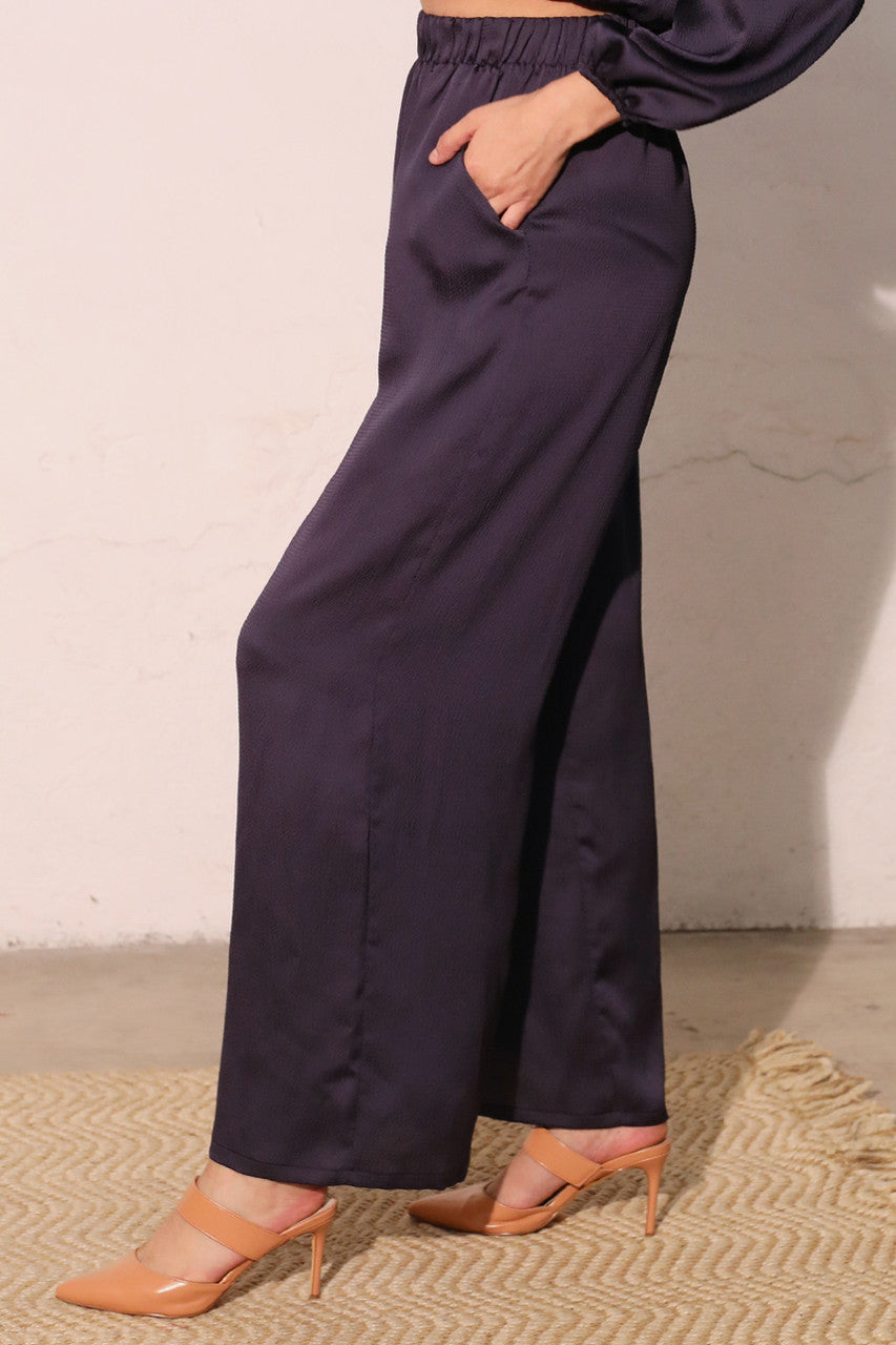 Tyche Hammered Satin Pocket Pants