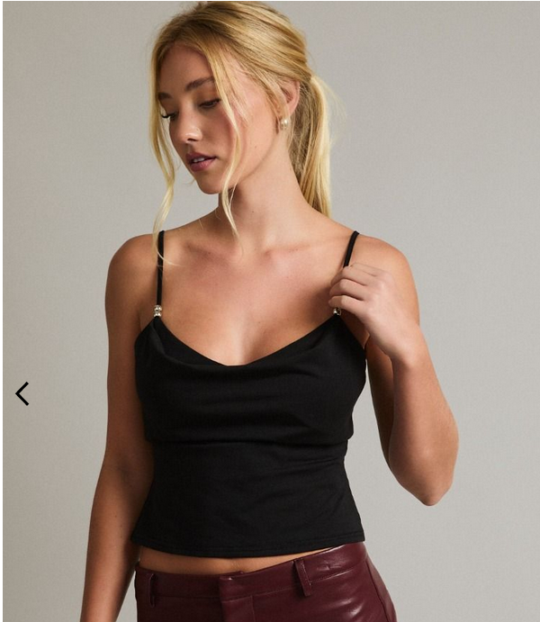 Lelis Layered Bra Cowl Neck Top