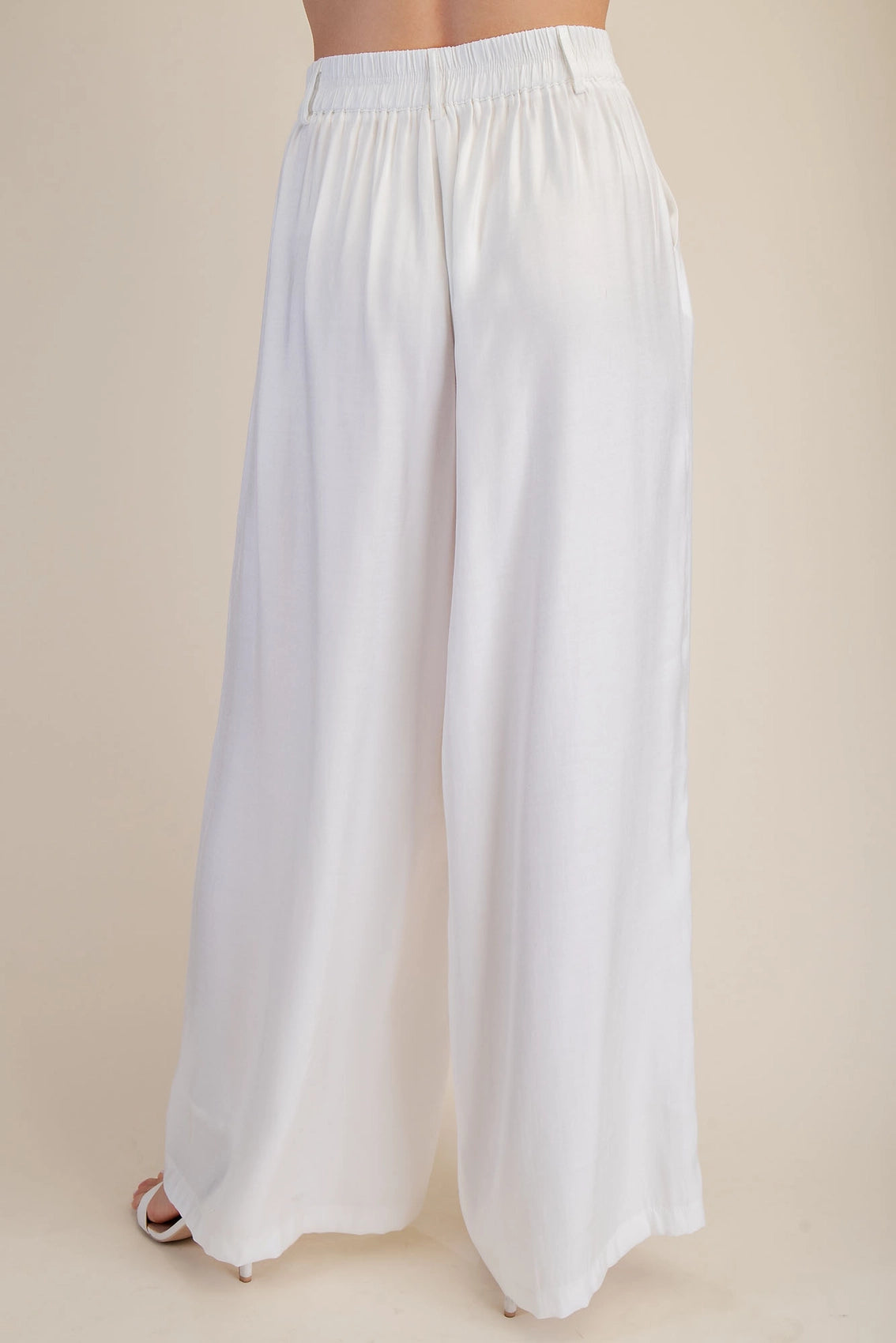 High Waist Tailored Wide Pants