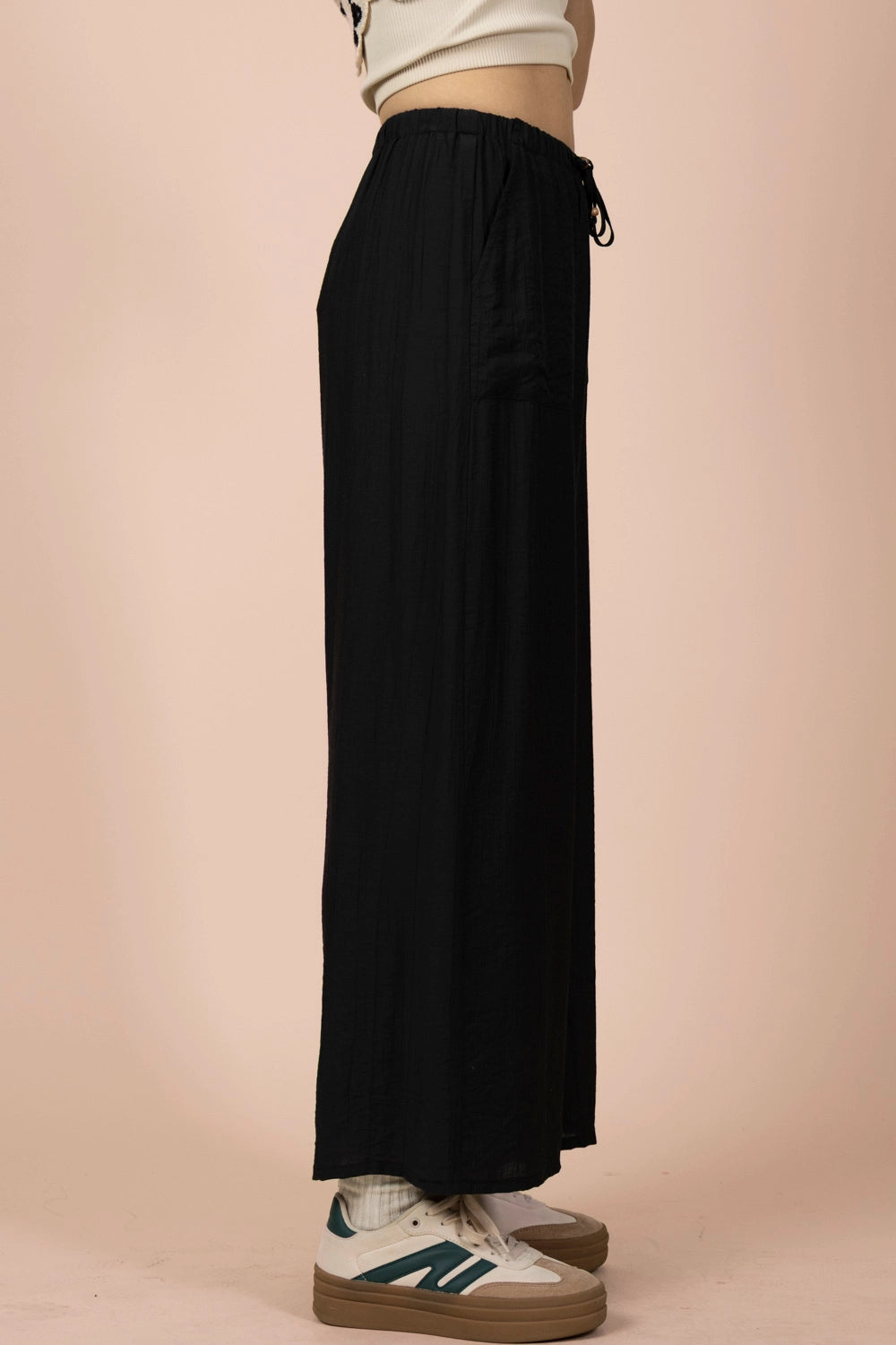 Wide Leg Woven Pants