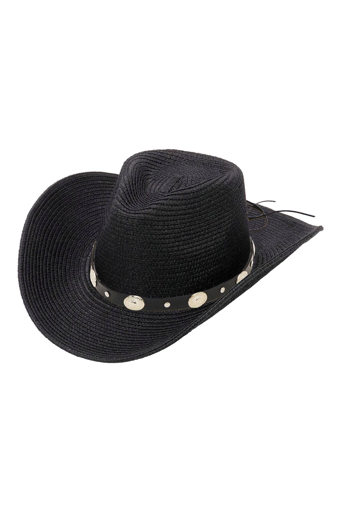 Concho Belt Straw Cowboy Hat