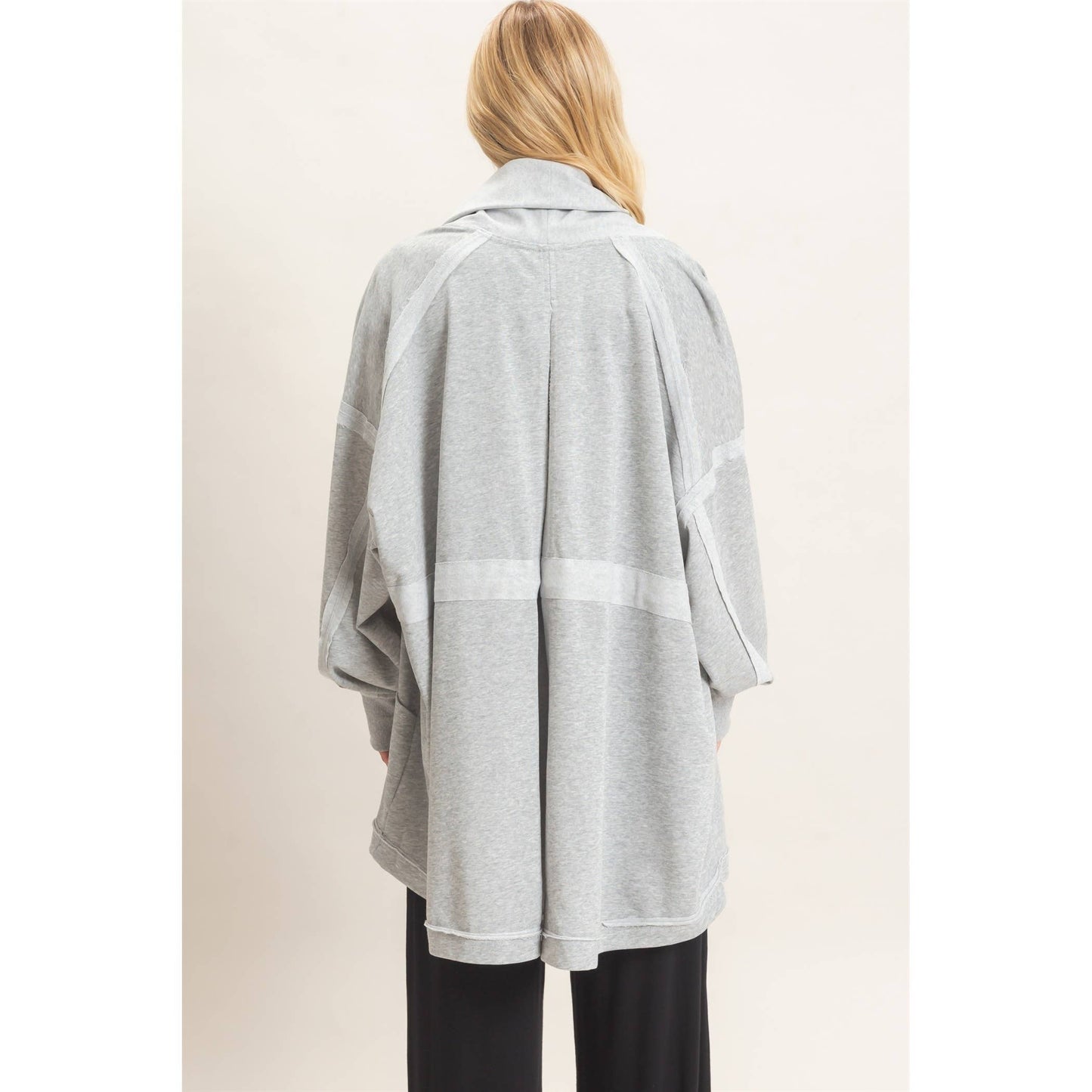 Open Front Tie Waist Cardigan