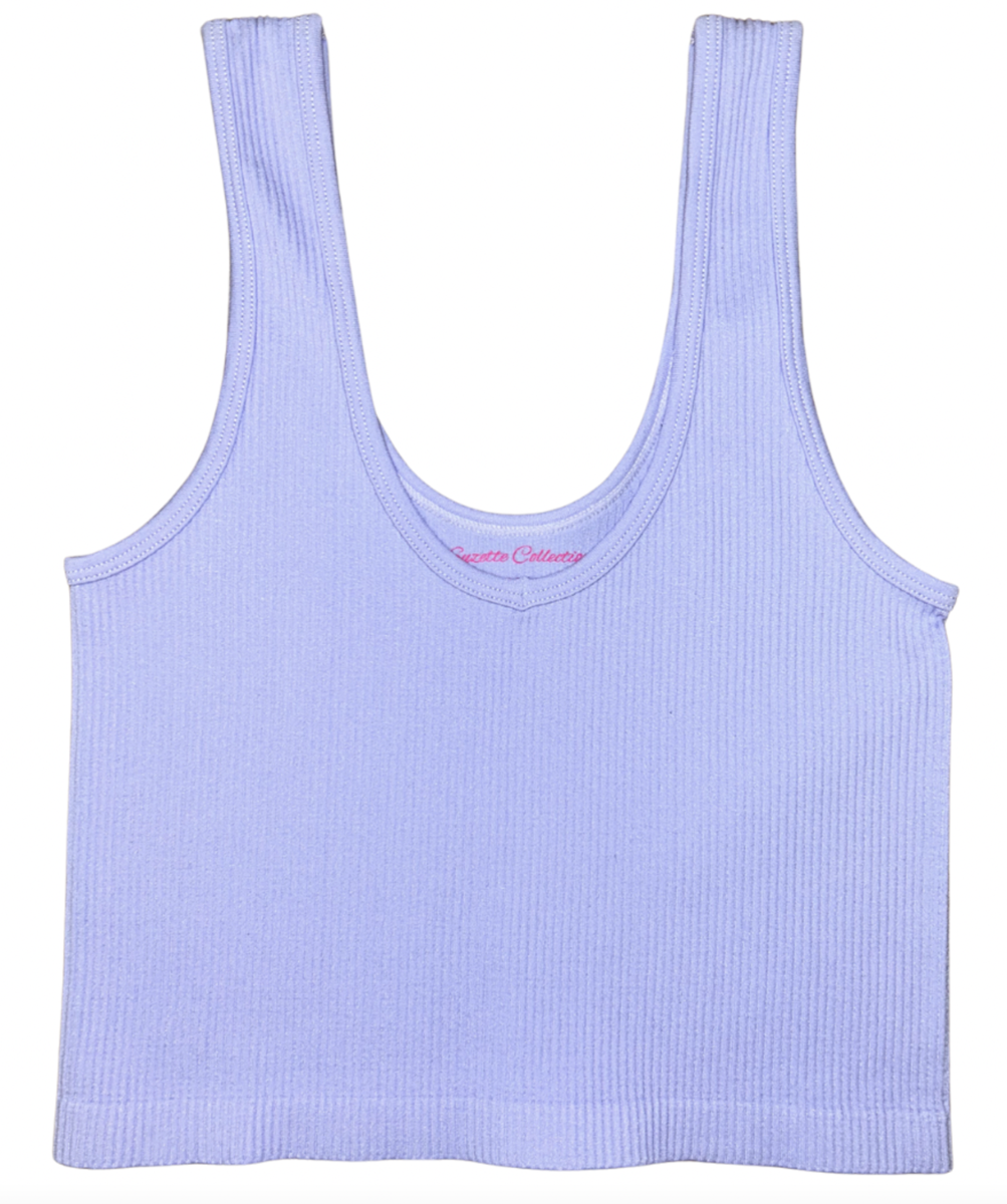 Suzette Ribbed Brami V-Neck Tank