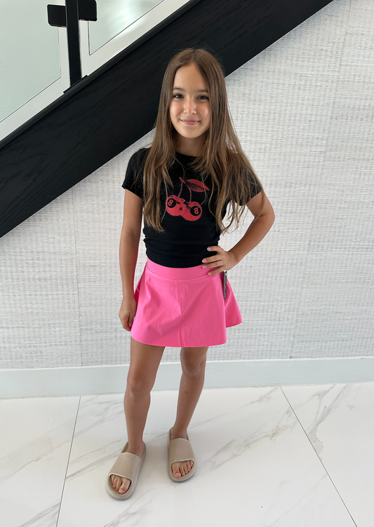Suzette Tween High Waisted Skort