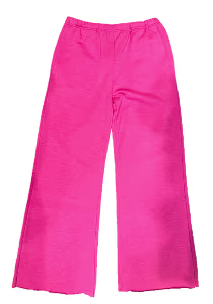 Suzette Tween Cloud Narrow Wide Leg Raw Edge Pant