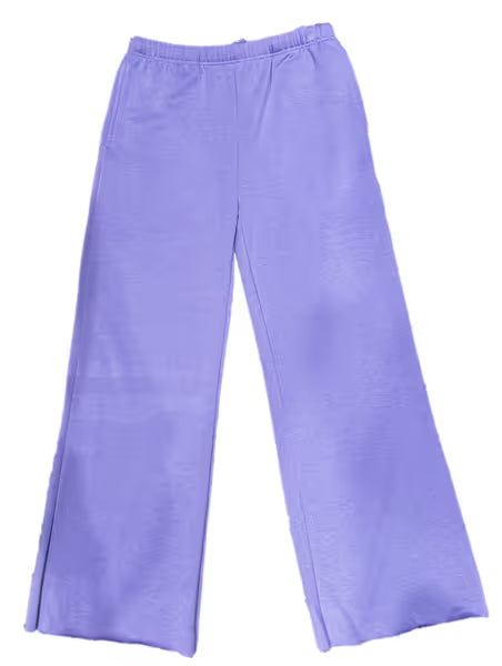 Suzette Tween Cloud Narrow Wide Leg Raw Edge Pant