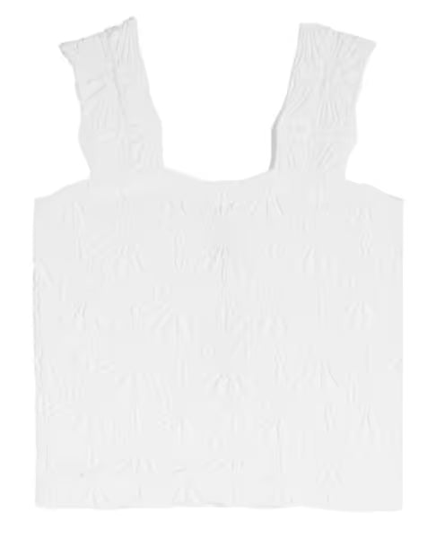Smocking Tween Lace Tank