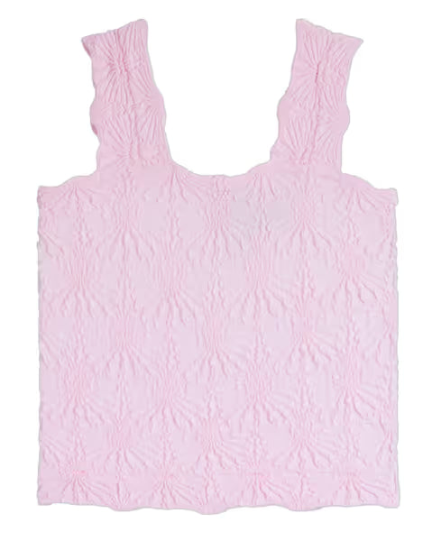 Smocking Tween Lace Tank
