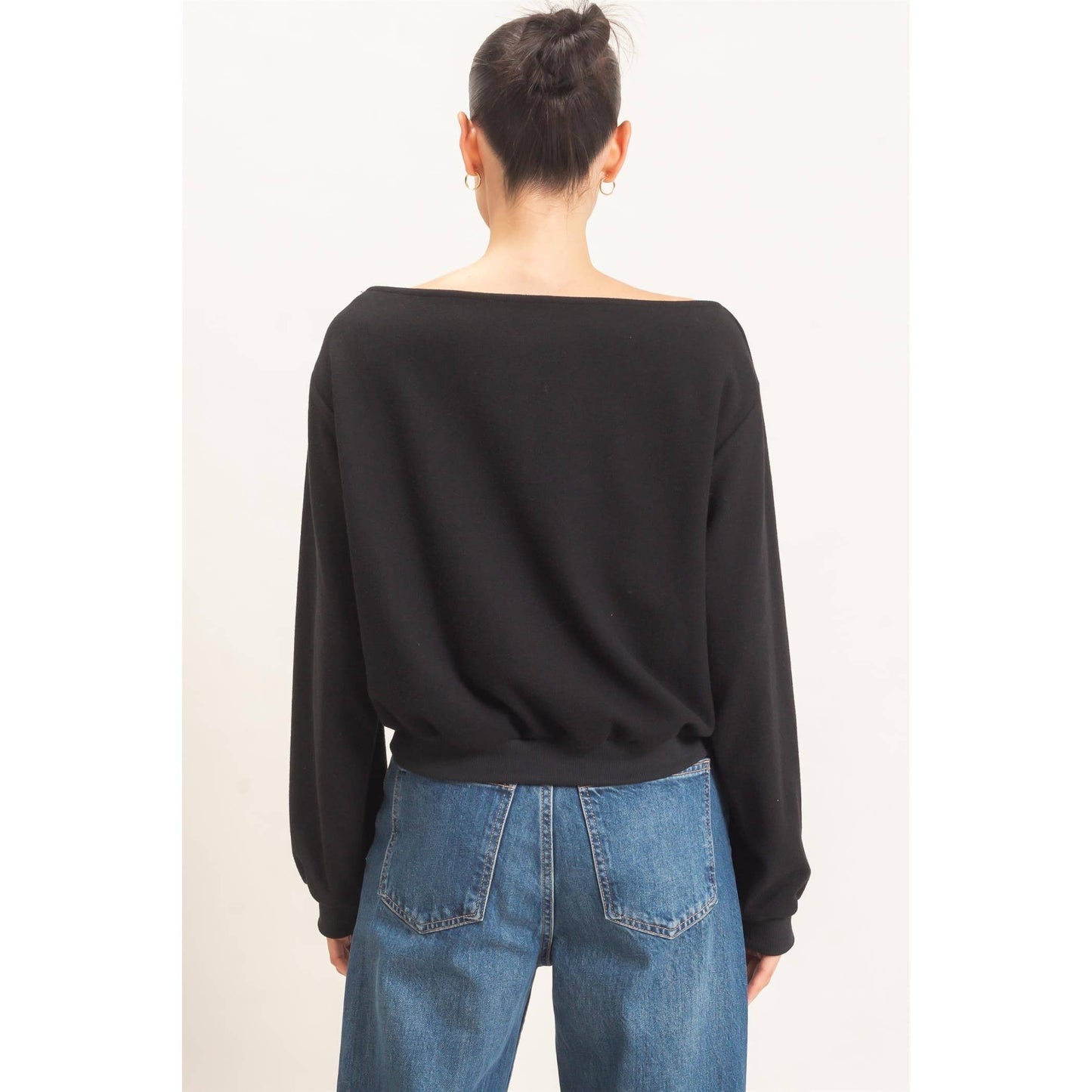 Studded Crew Neck Sweatshirt