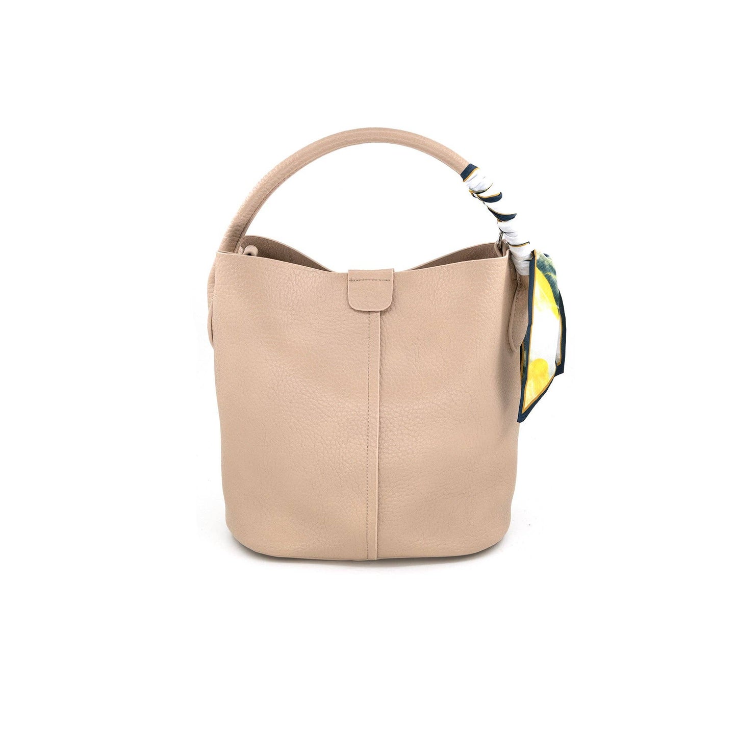 Bucket Tote with Scarf