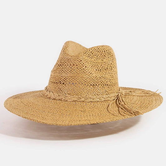 Braided Rope Band Straw Hat