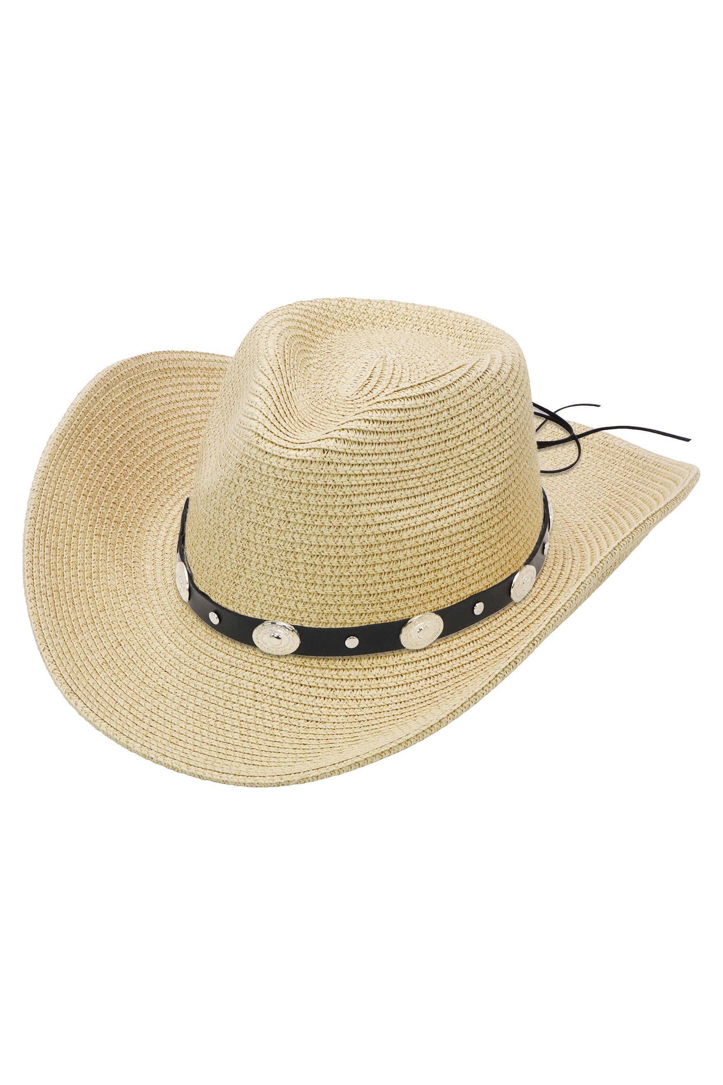 Concho Belt Straw Cowboy Hat