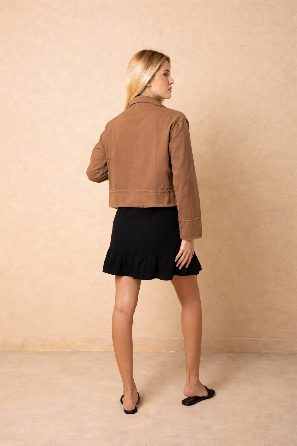 Cotton Utility Crop Jacket