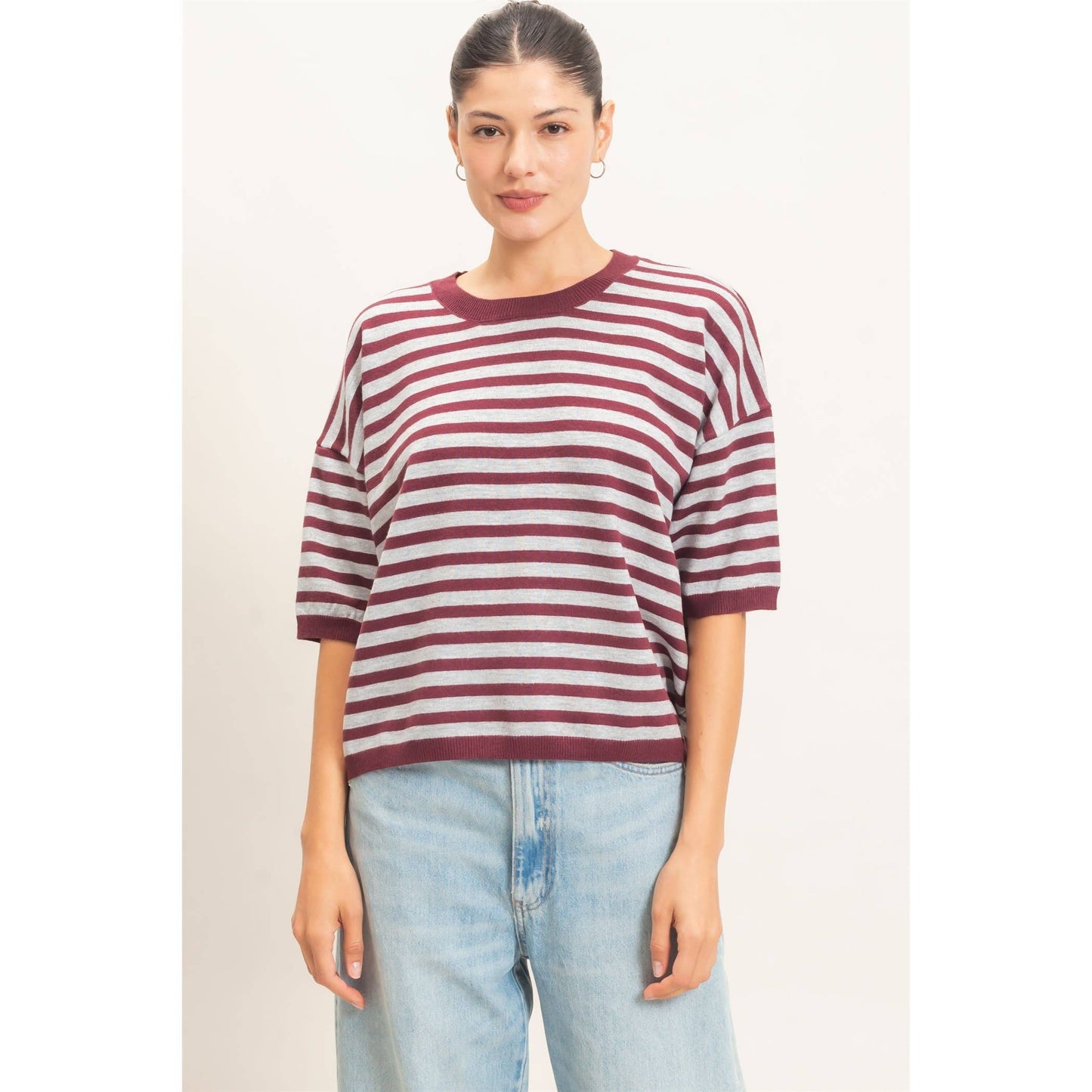 Striped Crew Neck Sweater