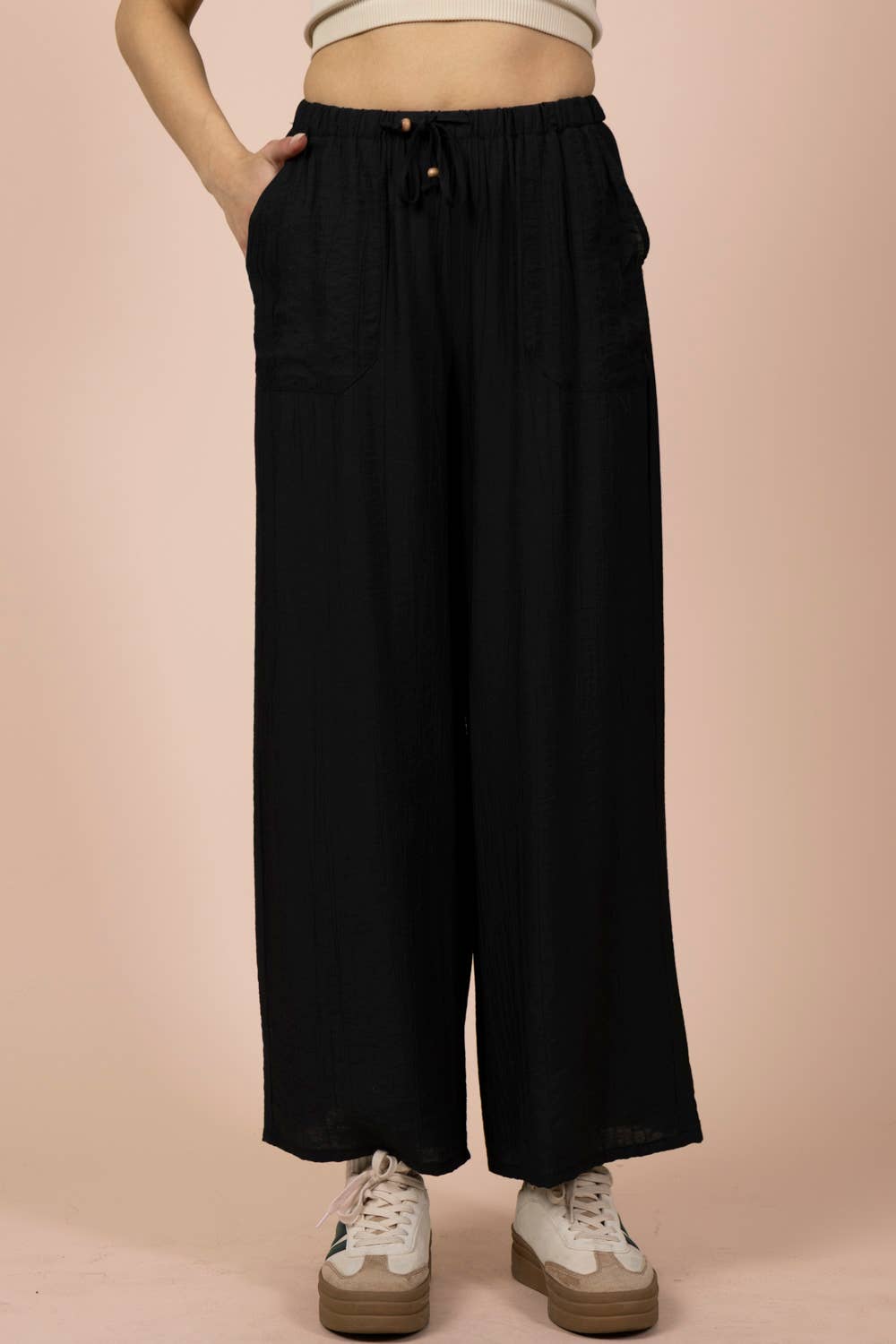 Wide Leg Woven Pants