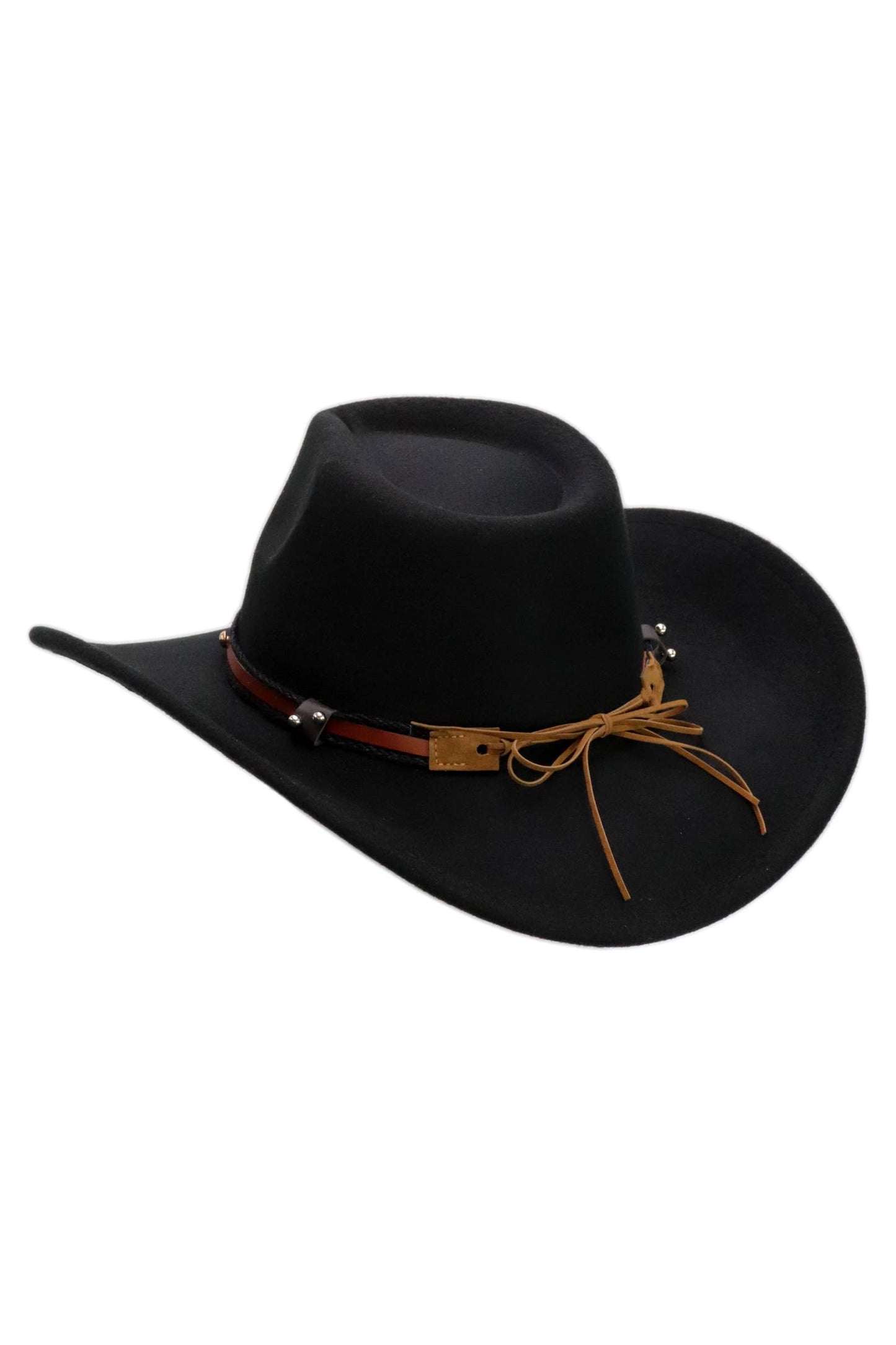 Buffalo Skull Retro Felt Cowboy Hat
