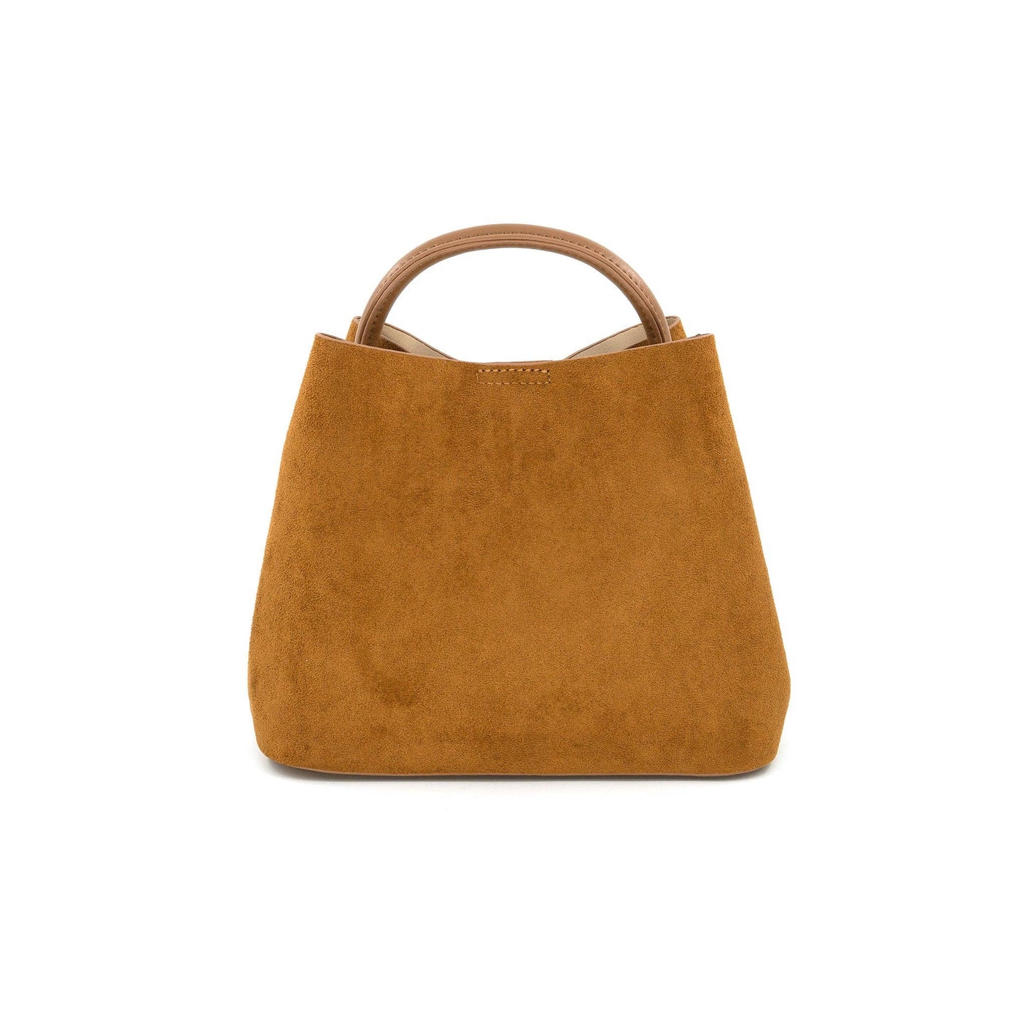 Faux Suede Bucket Bag