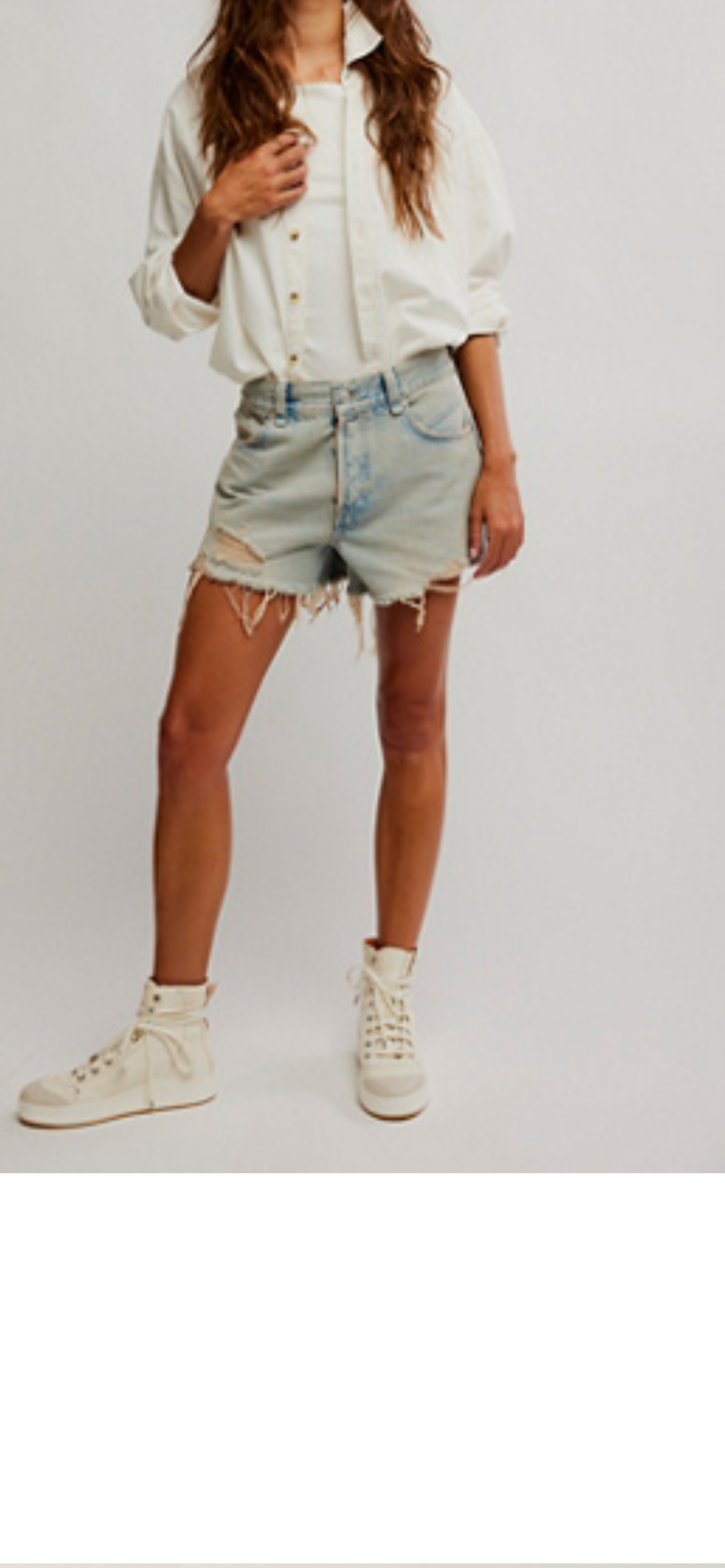 Free People Now or Never Denim Short