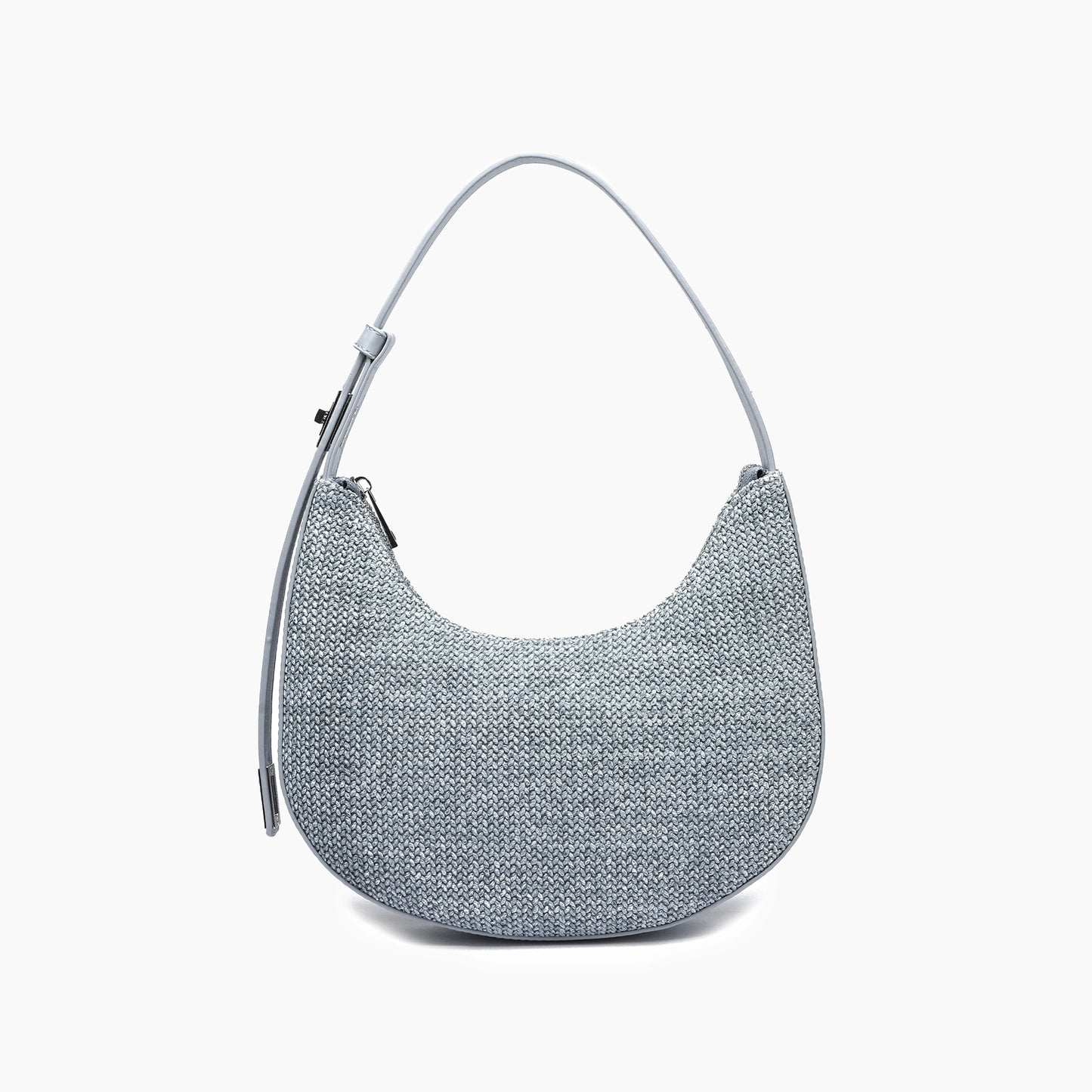 Luna Coastal Straw Shoulder Purse