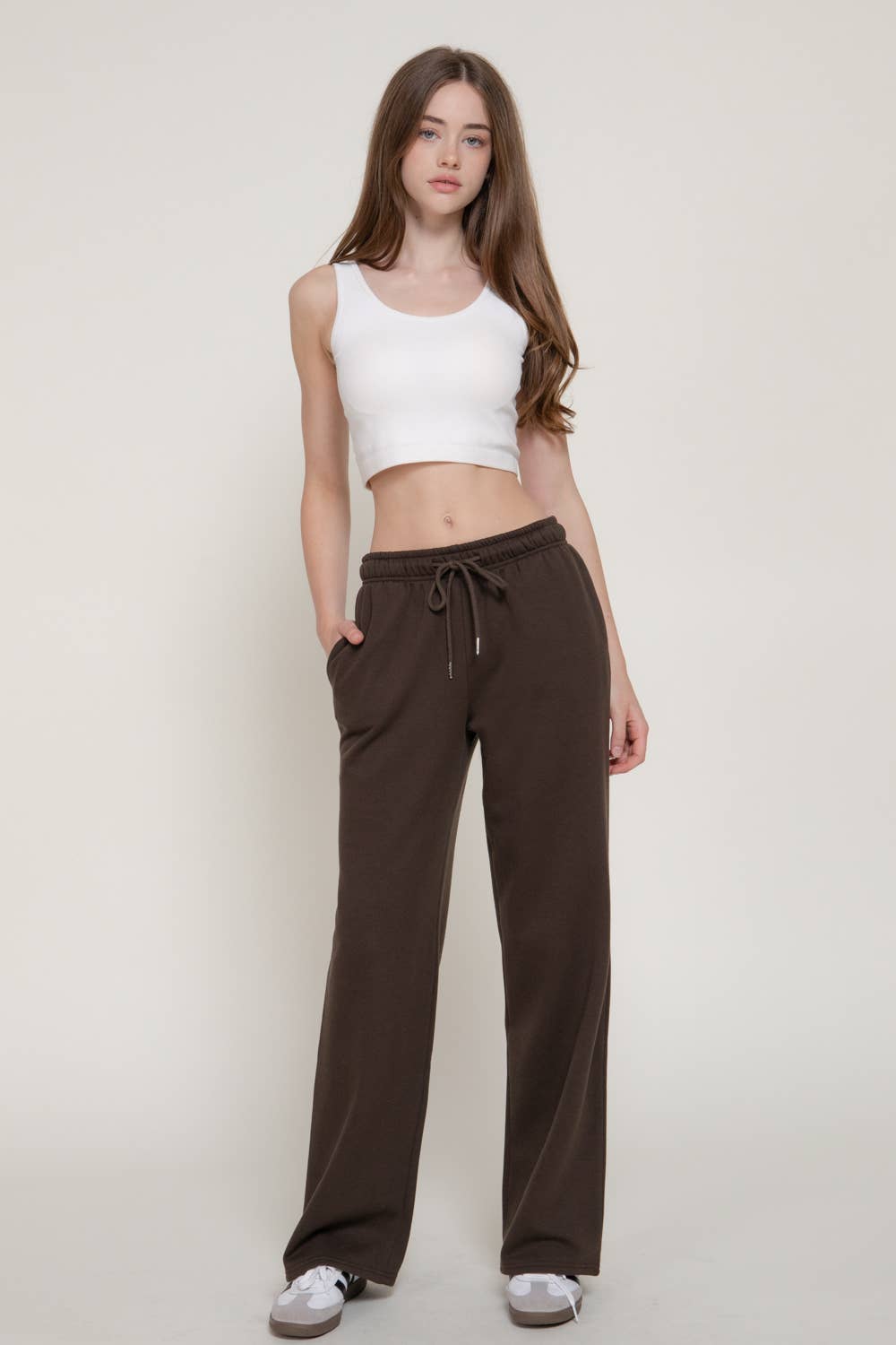 Straight Leg Inner Fleece Jogger Pants