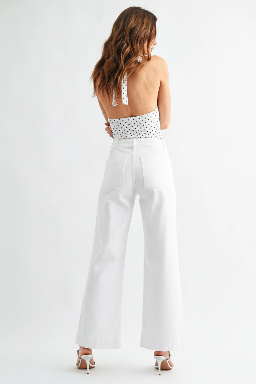 JBD Pintuck Trouser Wide Leg