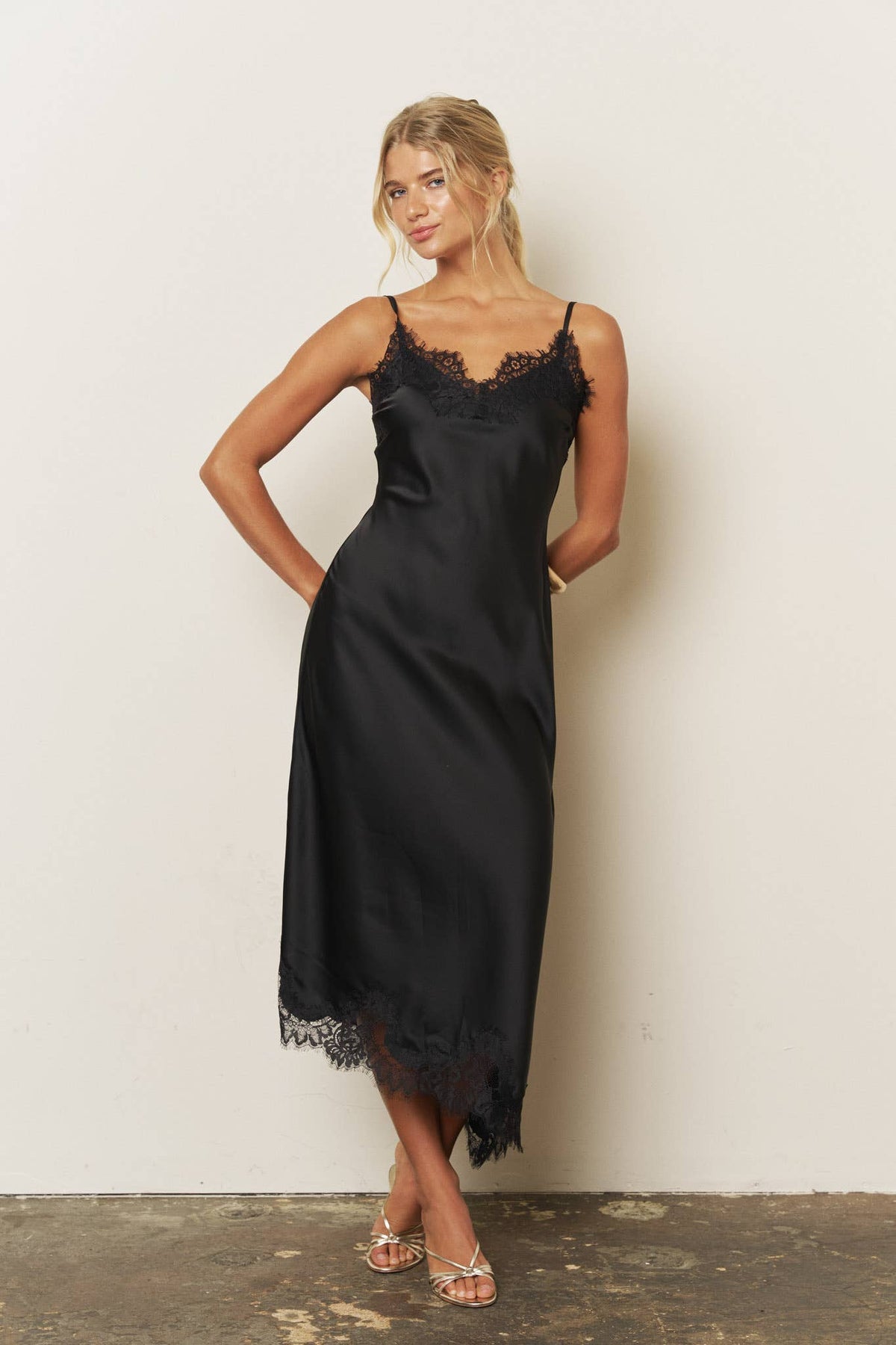 Satin Midi Dress