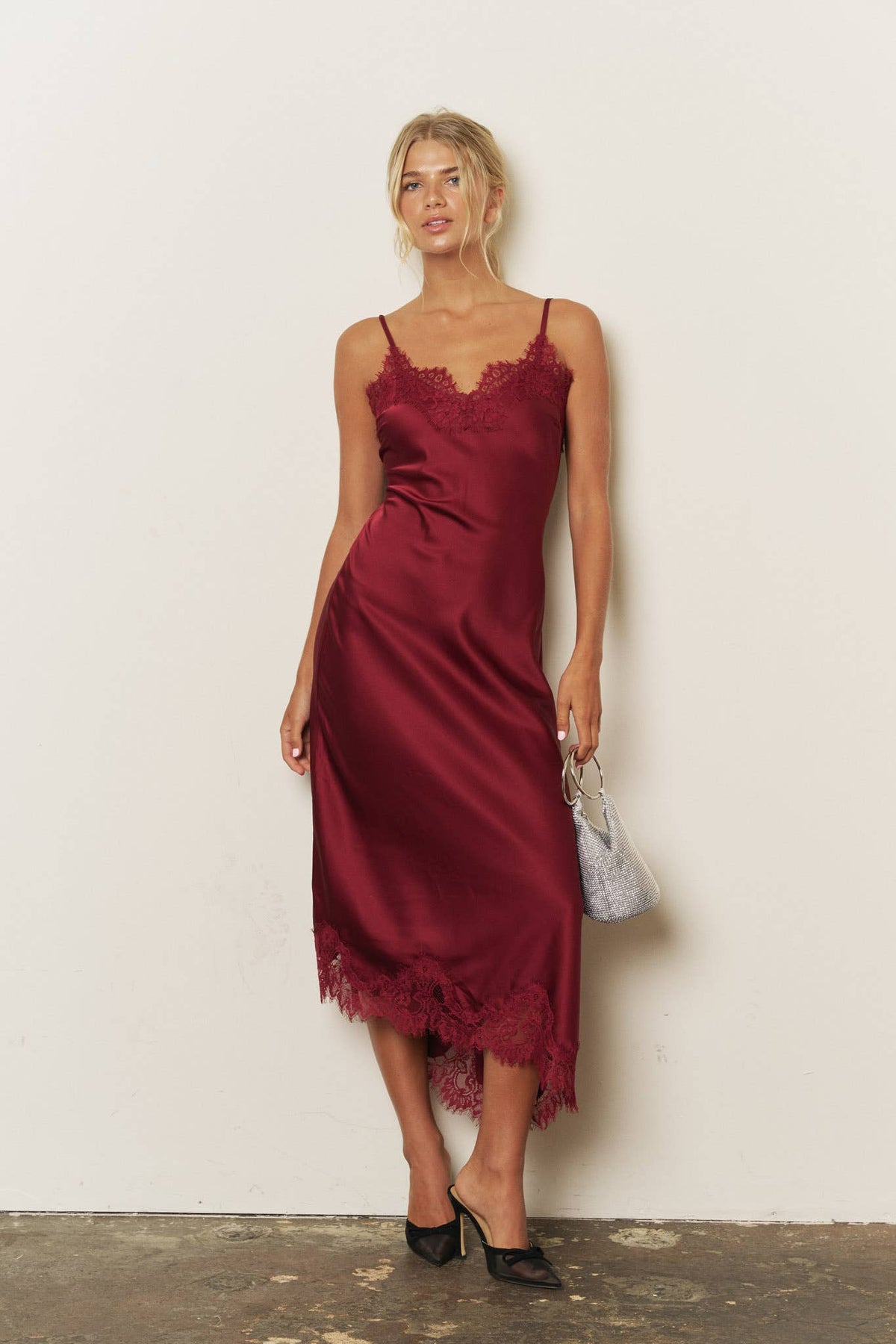 Satin Midi Dress