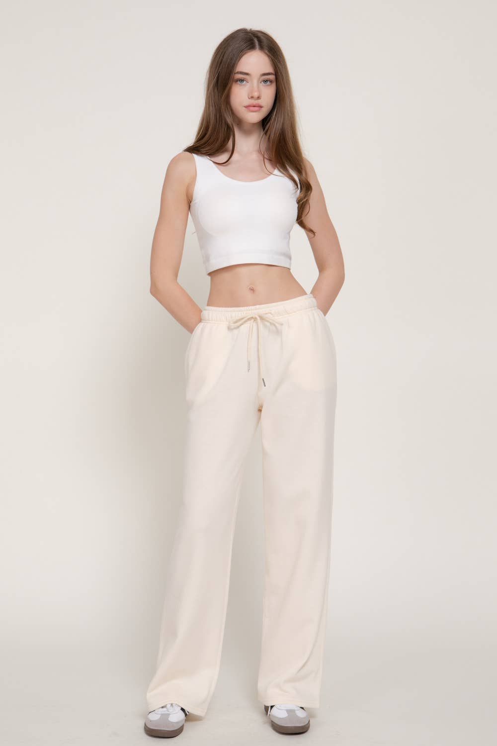 Straight Leg Inner Fleece Jogger Pants