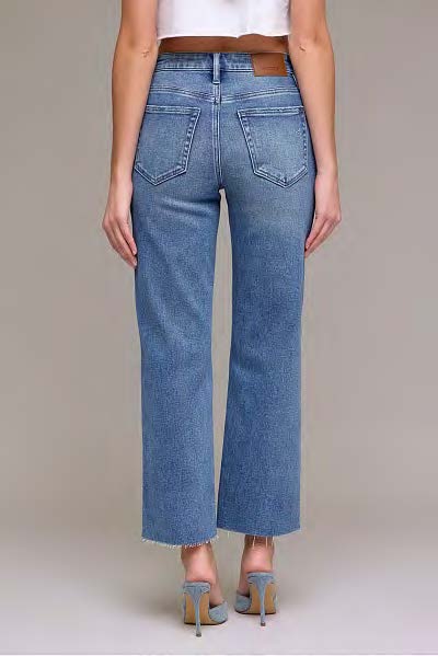 Hidden 28" Inseam Tracey High Rise Straight