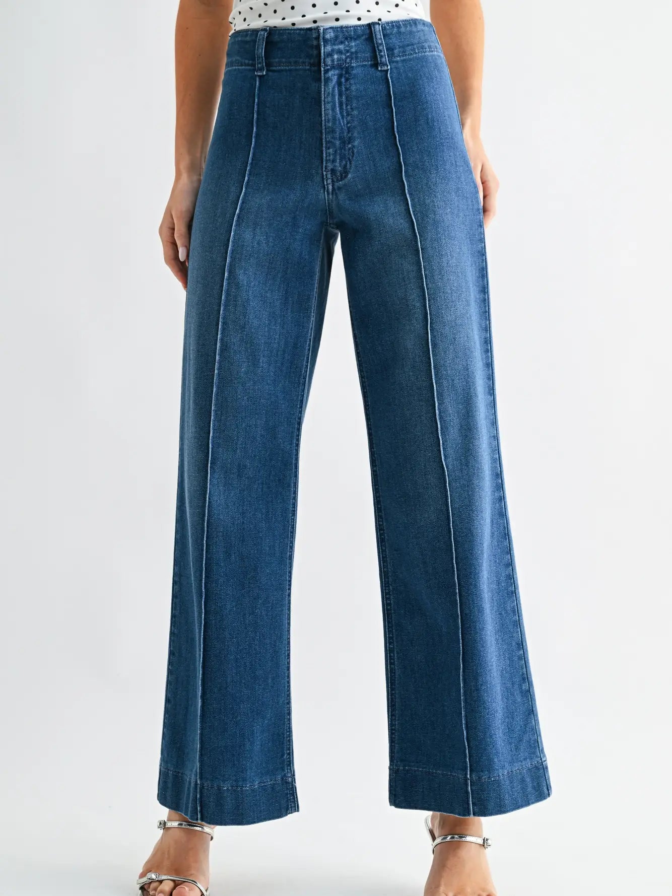JBD Pintuck Trouser Wide Leg