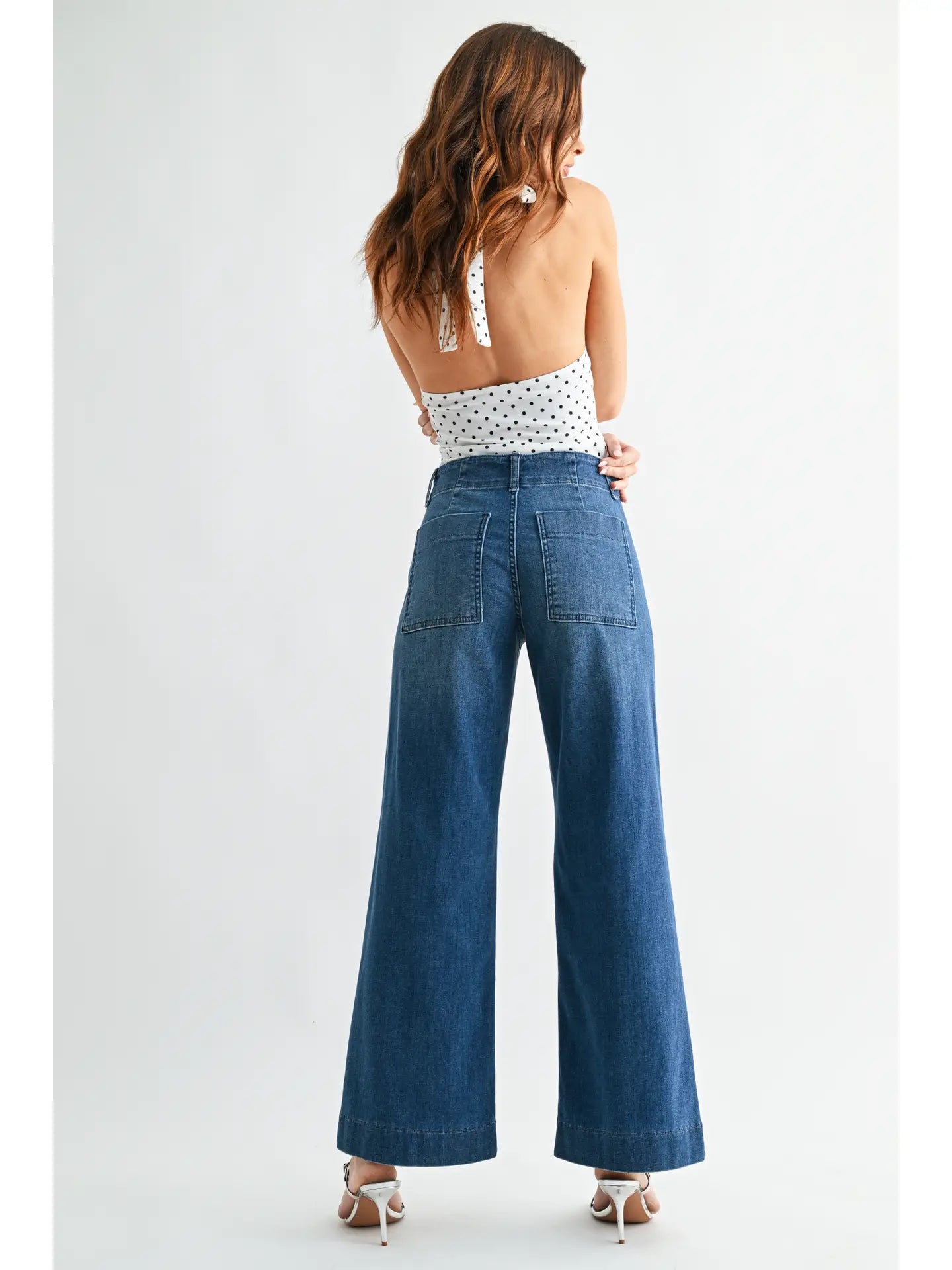 JBD Pintuck Trouser Wide Leg