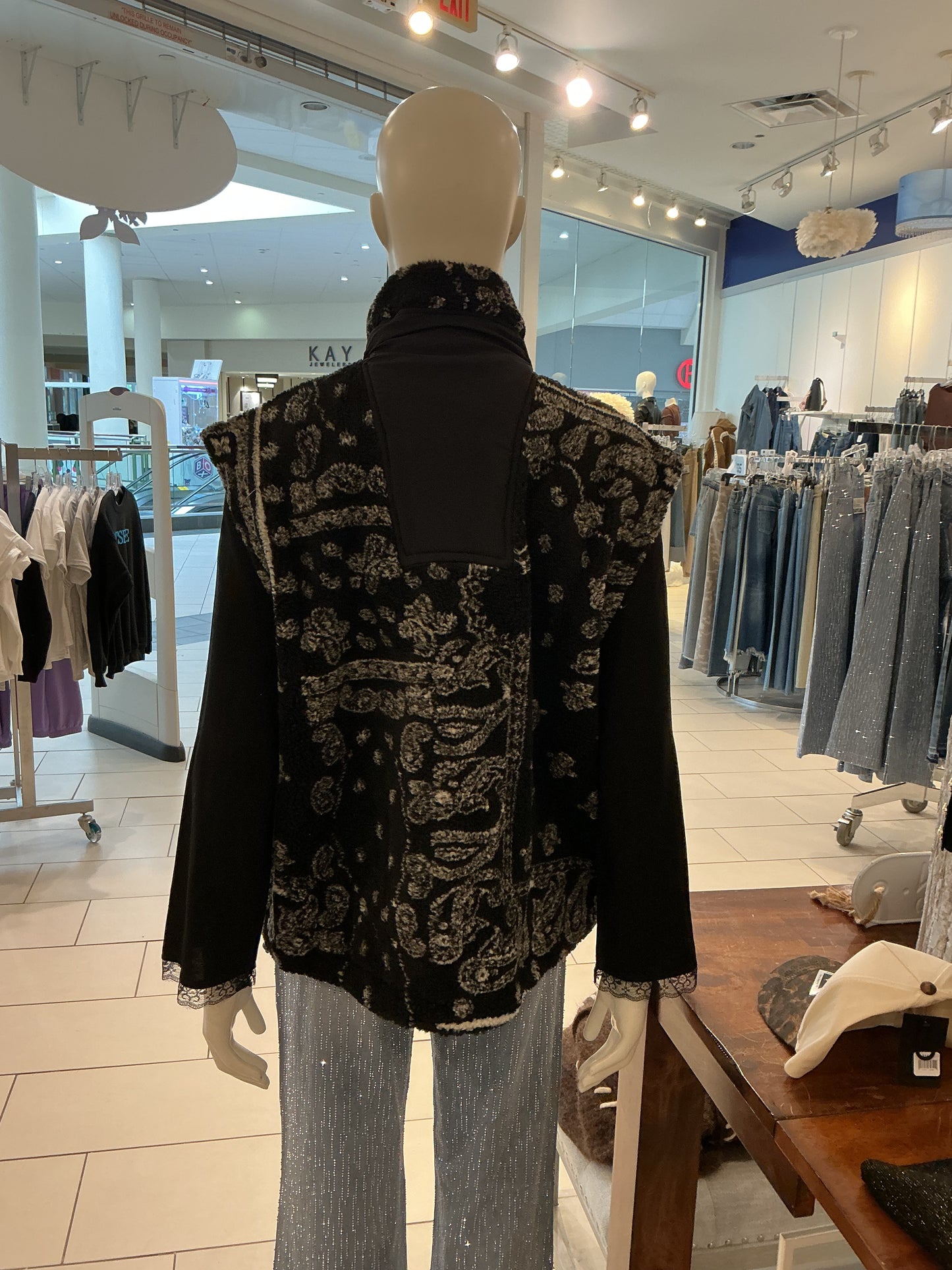 Vintage Havana Bandana Printed Sherpa Vest