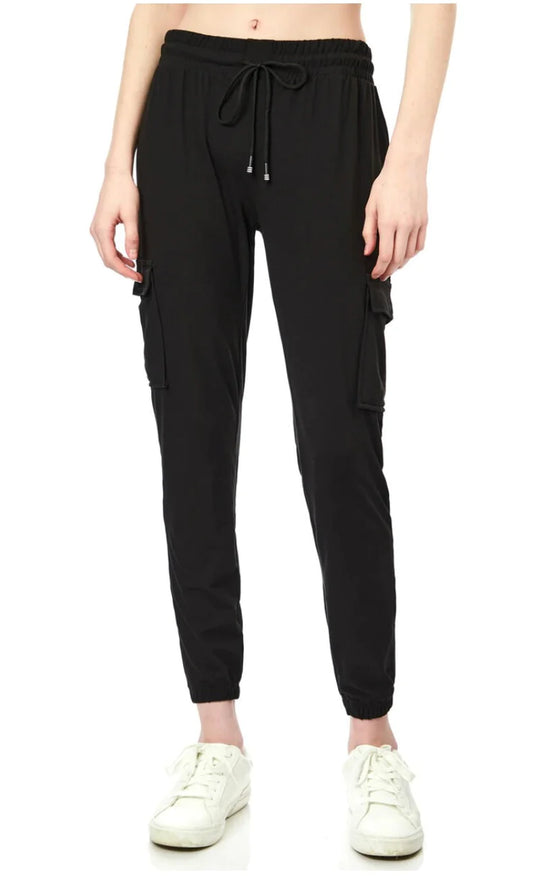 Suzette Yummy Tween Cargo Black Joggers