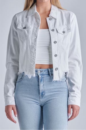 Hidden White Denim Jacket