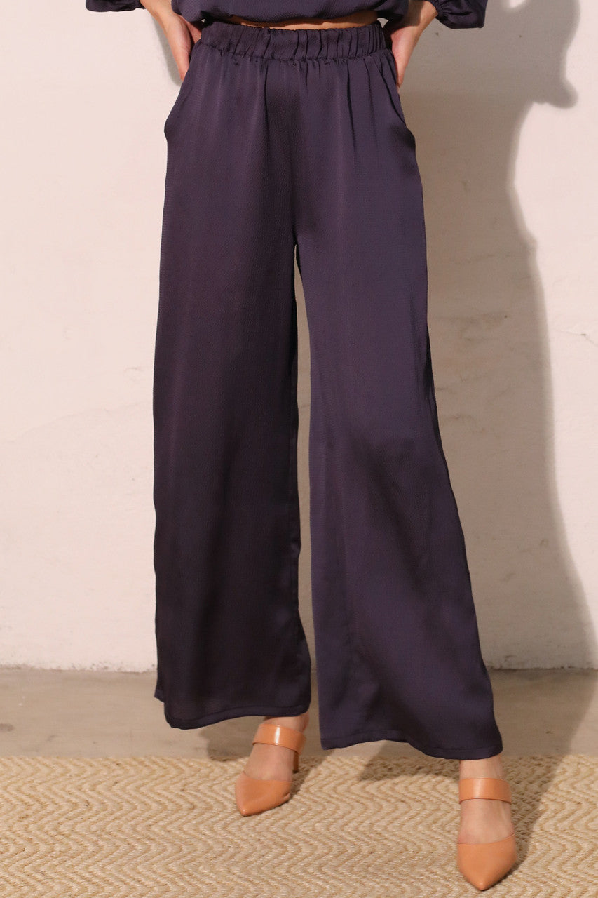Tyche Hammered Satin Pocket Pants
