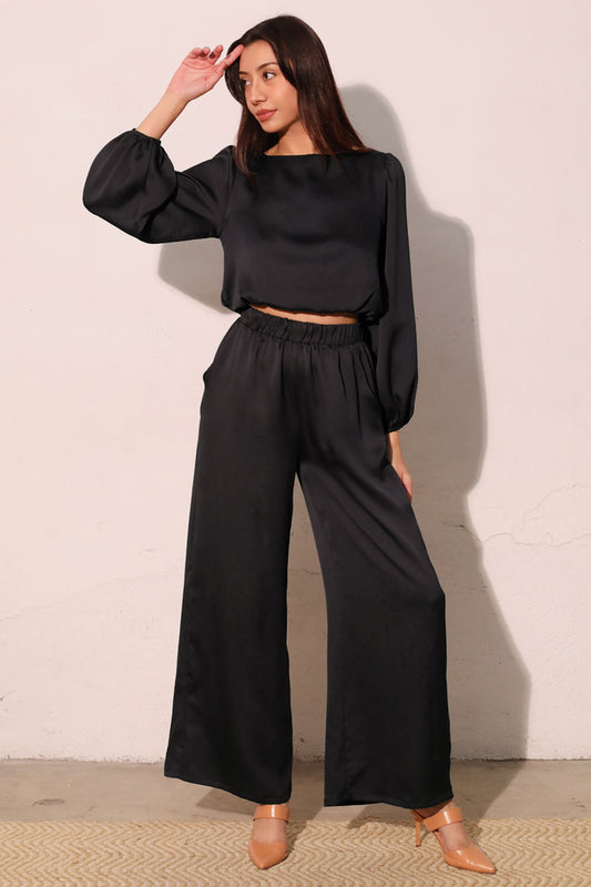 Tyche Hammered Satin Pocket Pants