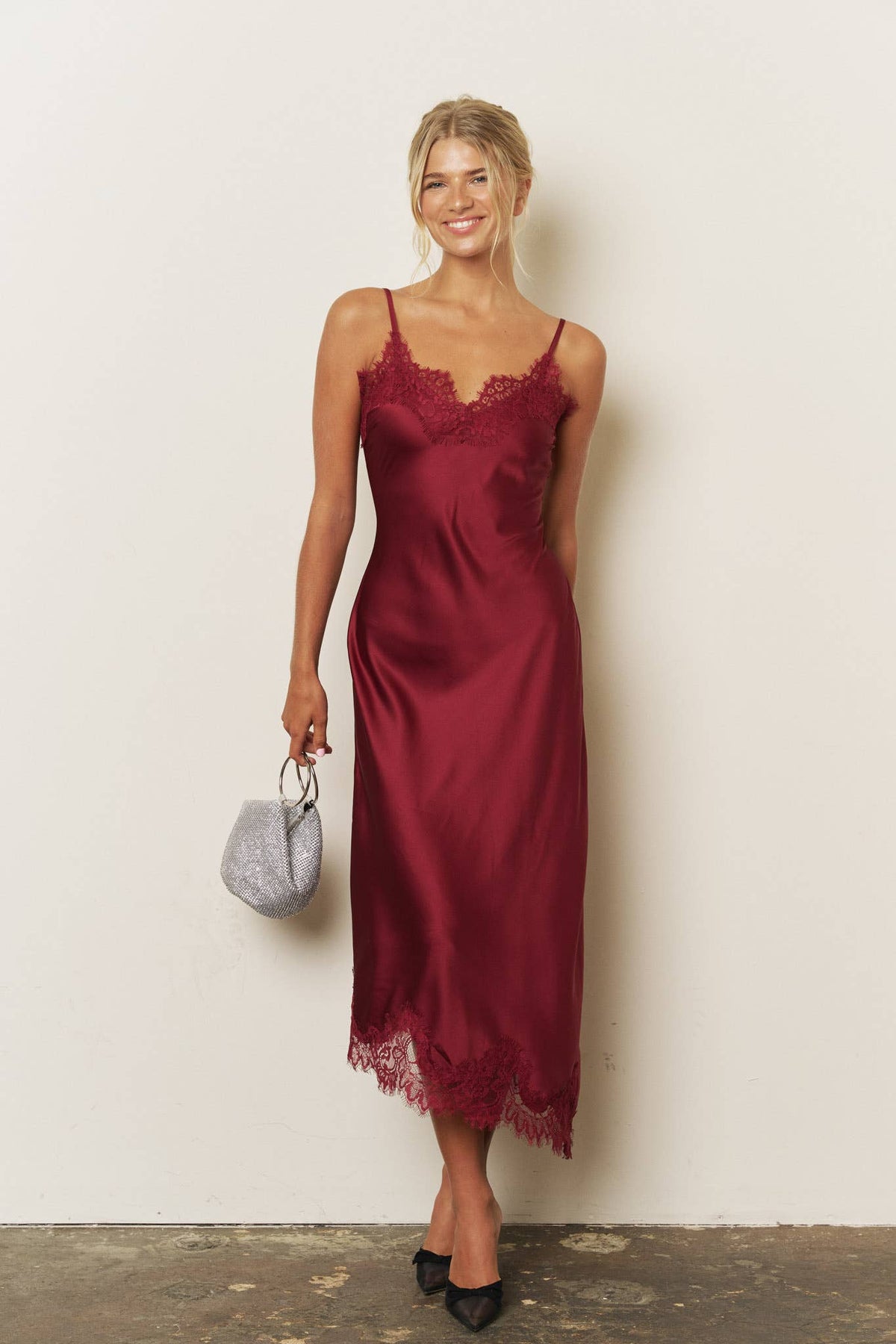 Satin Midi Dress