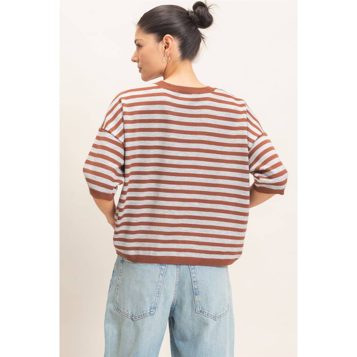 Striped Crew Neck Sweater
