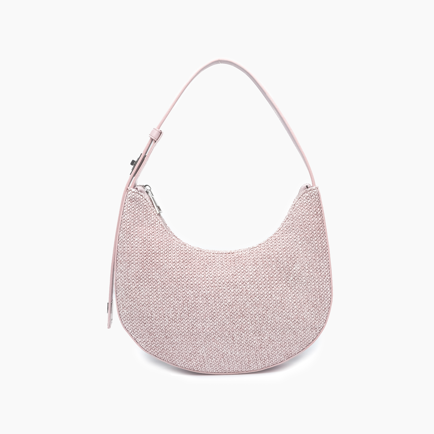 Luna Coastal Straw Shoulder Purse