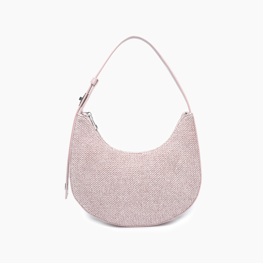 Luna Coastal Straw Shoulder Purse