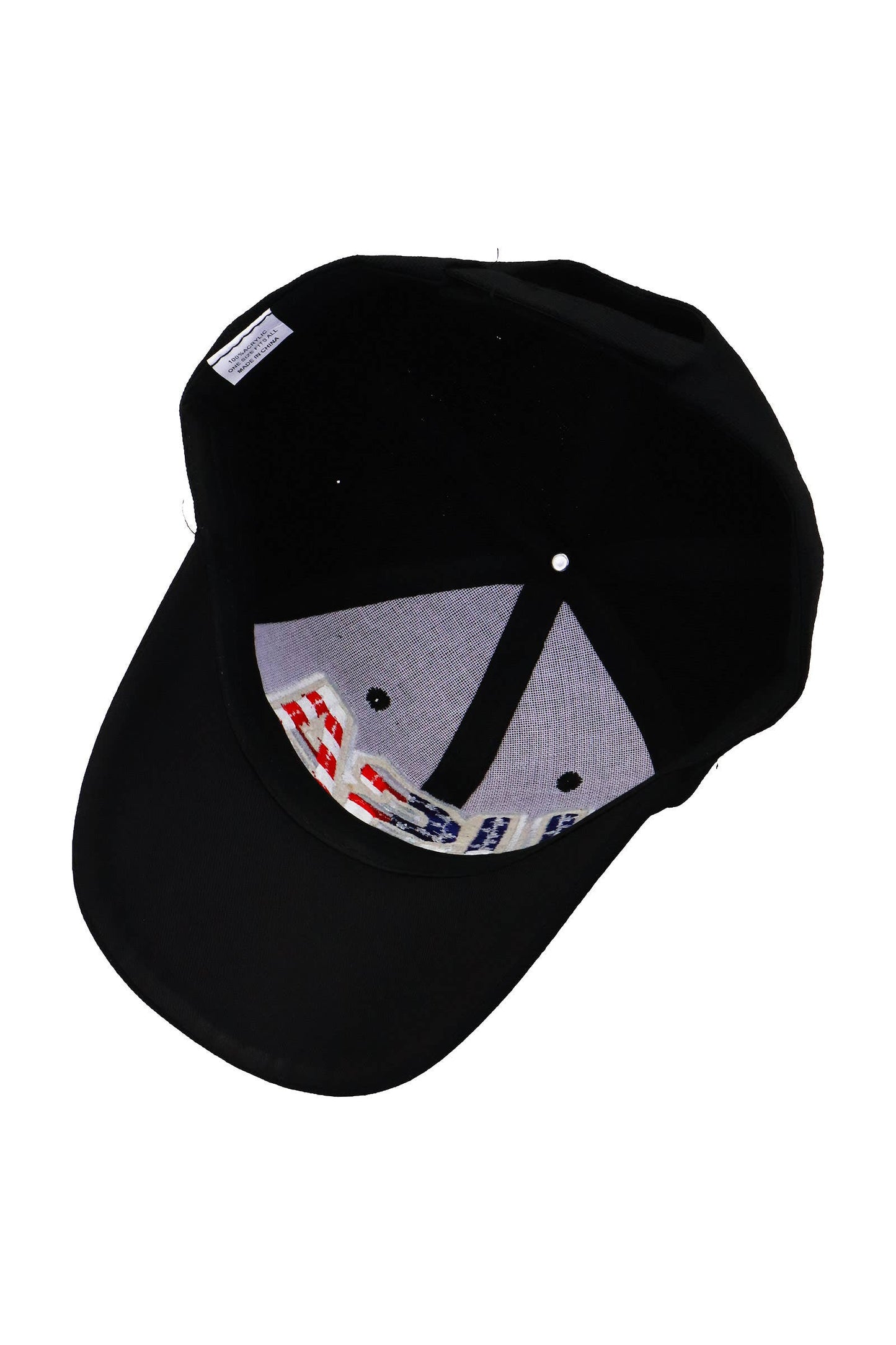 USA Patriotic Logo Velcro Back Acrylic Baseball Cap