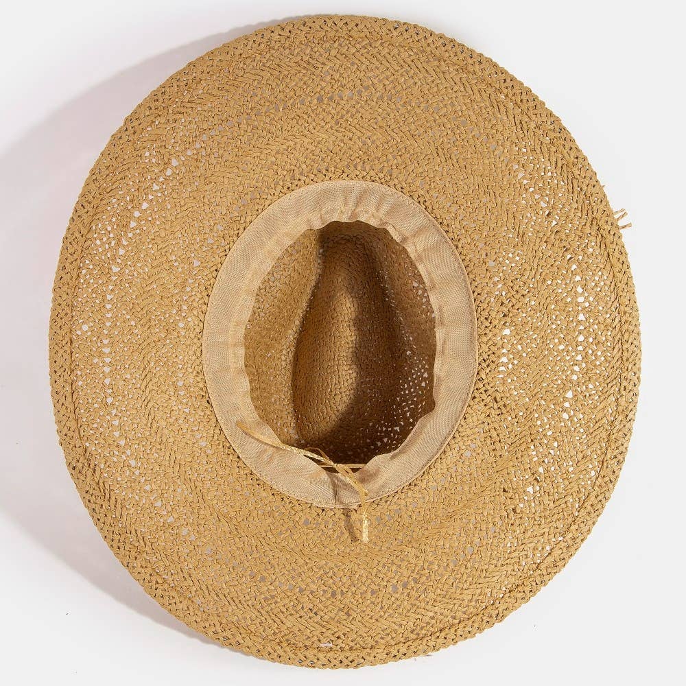 Braided Rope Band Straw Hat