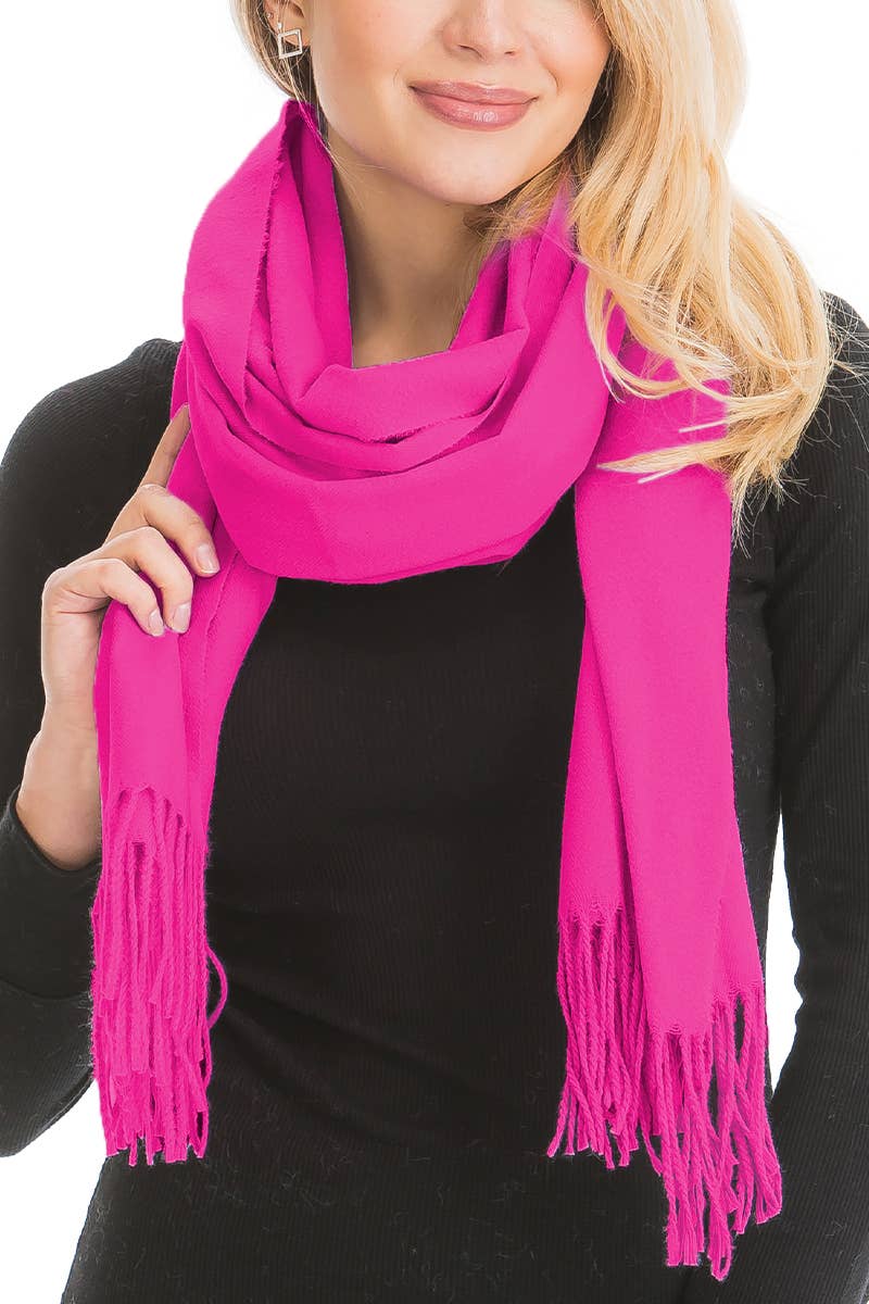 Oversized Fuzzy Twist Oblong Wrap Shawl Scarf