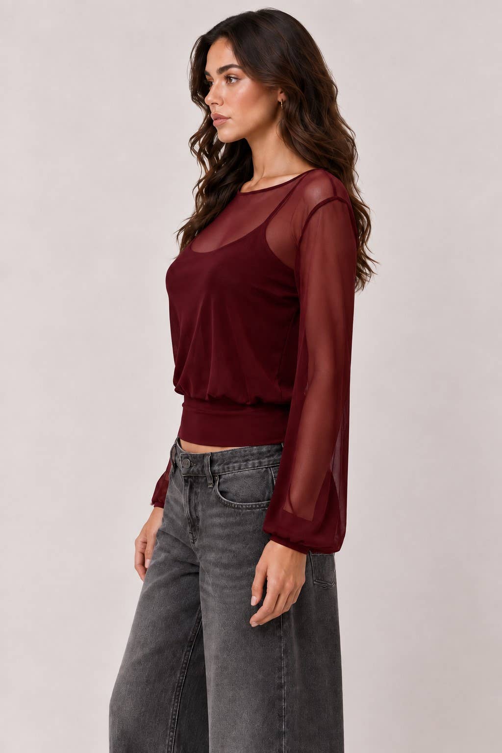 Bell Sleeve Top with Cami Tank