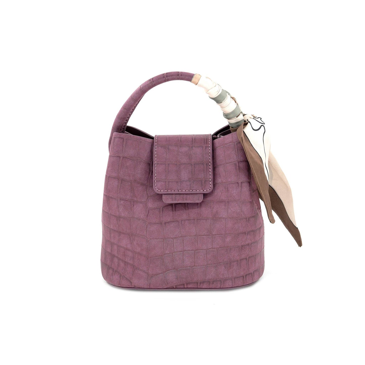 Bucket Bag with Scarf