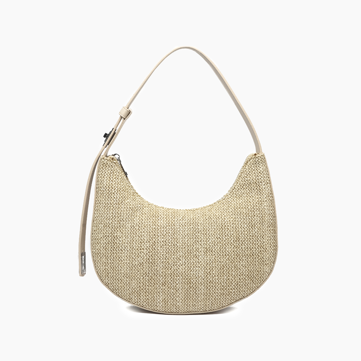 Luna Coastal Straw Shoulder Purse