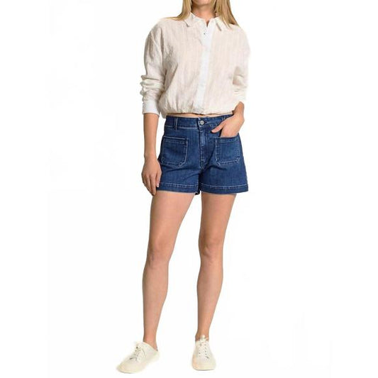 OAT Patch Pocket Jean Shorts in Herri Dark